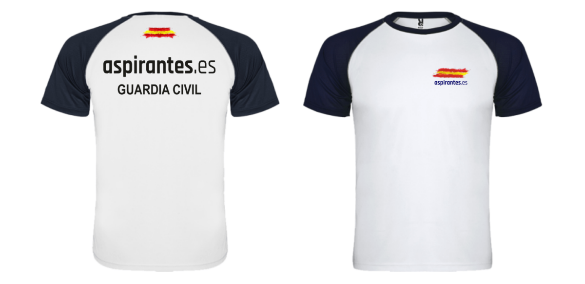 camiseta azul marino opositor guardia civil